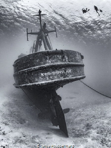 'Diving The Kittiwake' - Divers begin to descend upon the... by Tanya Houppermans 